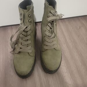 Indigo Road Rd Lace Up Hiking Combat Boots Size 11 Green